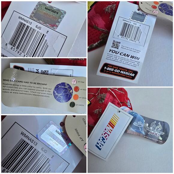 Nascar Jeff Gordon Hat #24 Red Pink Realtree Camo One Size Hendrick Racing Cap - Picture 6 of 10